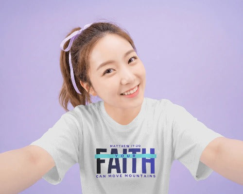 "Your Faith can move mountains" Matt.17v20 - Unisex Classic Crew T-Shirt